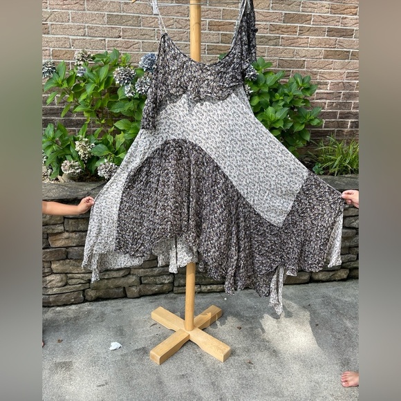 Free People Flower Patchwork Dress size S - Picture 6 of 8